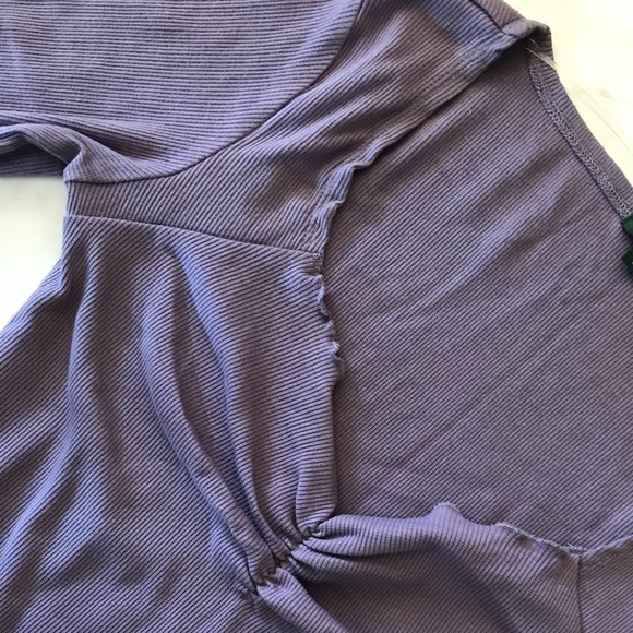 Cute Purple 3/4 sleeve Top - Picture 3 of 3